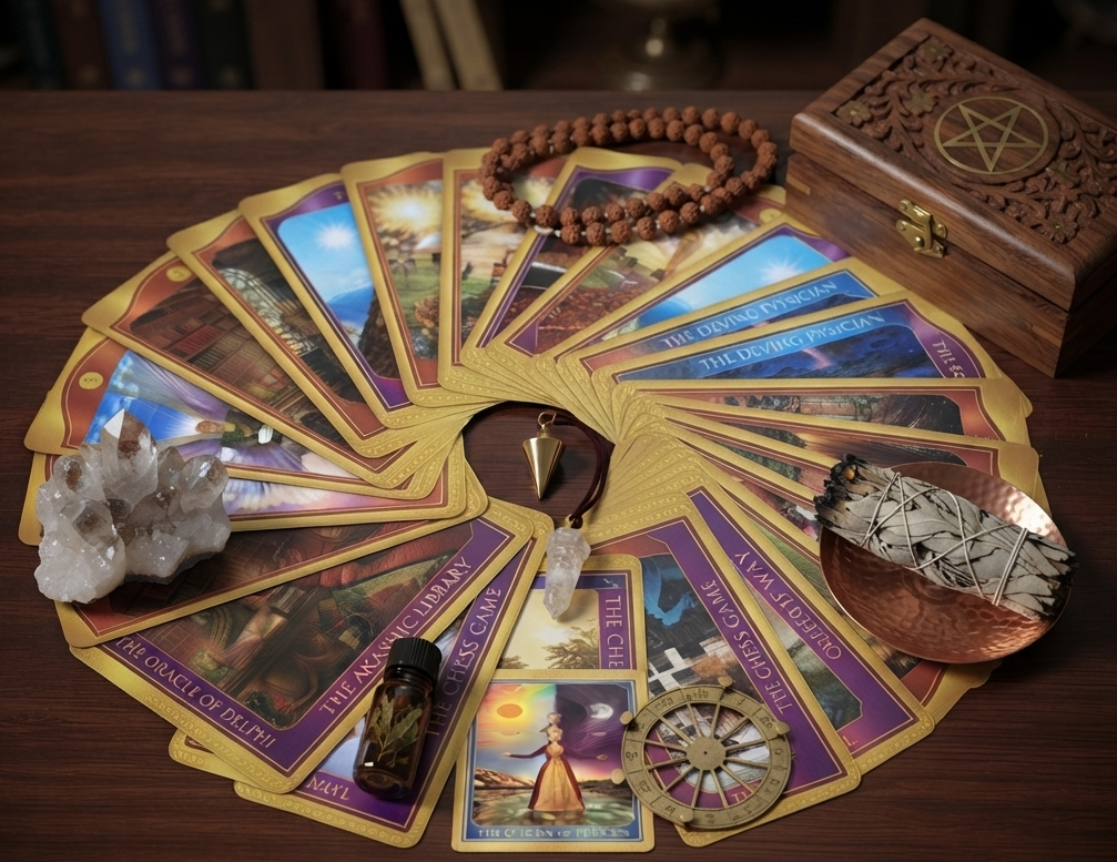 Akashic Tarot reference interface preview