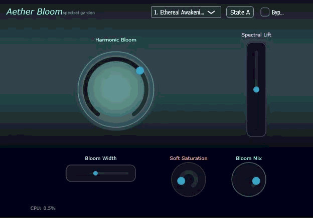 AetherBloom plugin interface preview