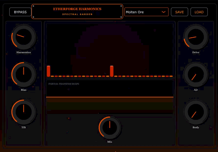 Etherforge Harmonics plugin interface preview