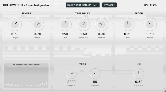 Hollow Light plugin interface preview