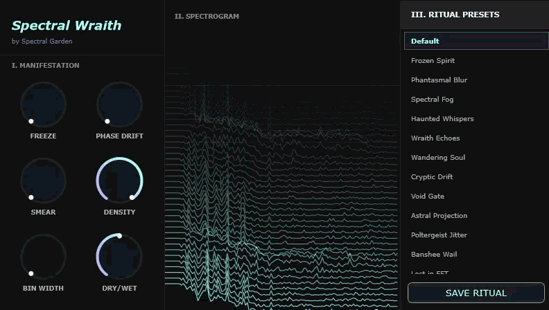 Spectral Wraith plugin interface preview