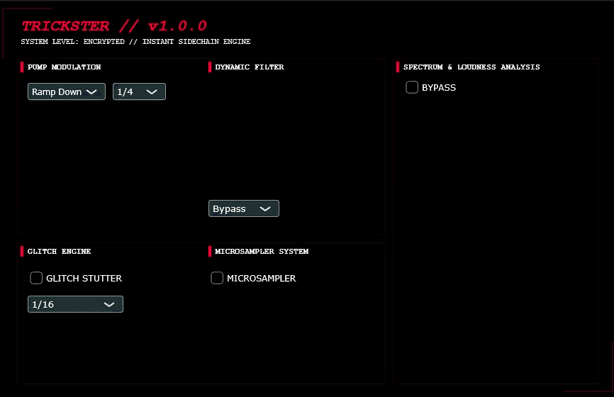 Trickster plugin interface preview